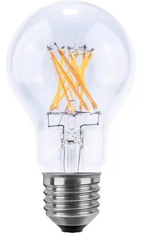 SEGULA číra / LED žiarovka / E27 / 650 lm / 2700 K / stmievateľná
