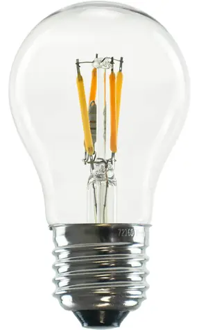 SEGULA LED žiarovka Ambient číra 2,5W / E27 / 200lm / 2000-2700K / stmievateľná