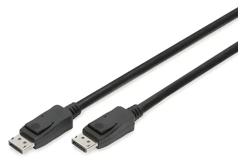 Digitus DisplayPort 8K čierny / Kábel / 5 m / DisplayPort 1.4 / 32,4 Gbit/s