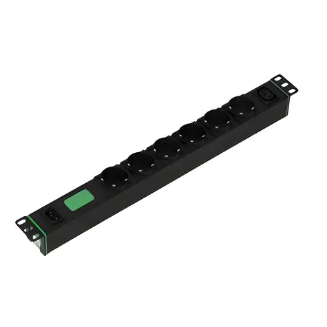 APC Easy PDU Basic čierna / 6x Schuko / 1x C13 / 1U / 10A / 230V