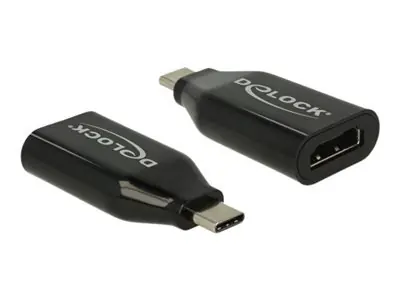 DeLock USB Type-C (M) - HDMI (F) čierna / Adaptér / DP Alt Mód / 4K / 60Hz