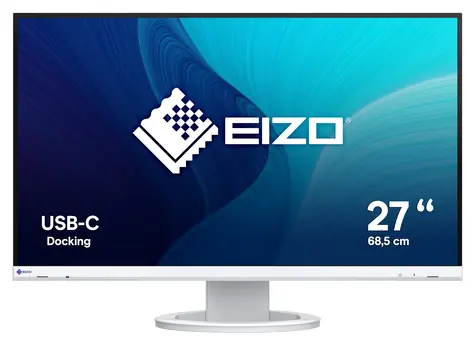 27" Eizo FlexScan EV2720S biela / IPS-LED / 2560 x 1440 / 60 Hz / USB-C 70 W / HDMI / DP / Repro