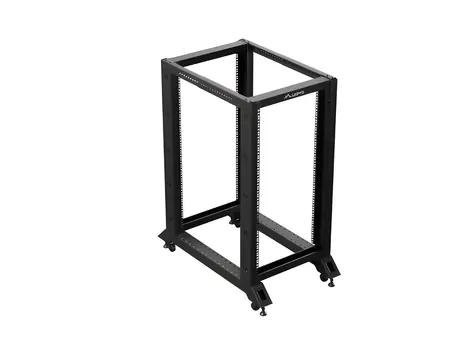 Lanberg Open Rack 22U čierna / Otvorený rack / 600 × 1000 mm / nosnosť 600 kg