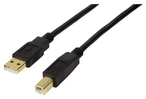LogiLink USB-A na USB-B čierna / Aktívny predlžovací kábel / USB 2.0 / 15 m