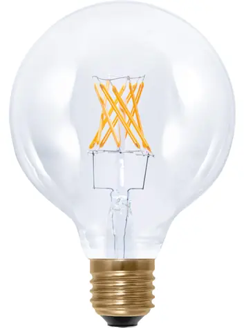 SEGULA LED Globe 95 5W(35W) číra / Žiarovka / E27 / 400lm / 2200K / stmievateľné