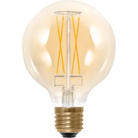 SEGULA LED Globe 95 5W (31W) zlatá / E27 / 340lm / 1900K / stmievateľné