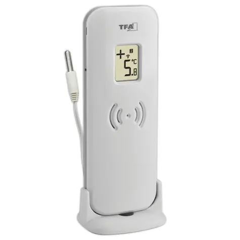 TFA 30.3255.02 / Bezdrôtový snímač teploty s káblovým senzorom / -40 až +60 °C / dosah 100 m / 433 MHz / kábel 200 cm