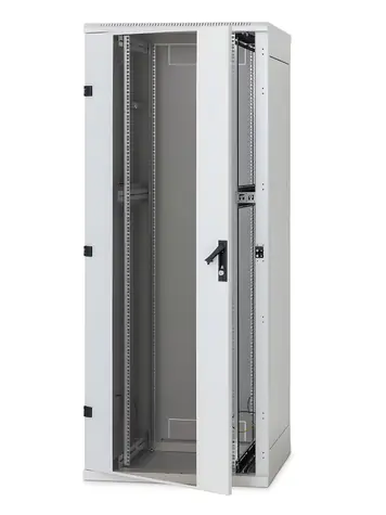 Triton 19" rozvádzač stojanový sivý / 47U/800x1200 / nosnosť 800 kg / sklenené dvere