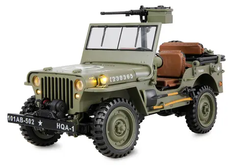 AMEWI RC auto Jeep Willy MB Scale Crawler zelená / 1:14 / 4WD / RTR / 2.4GHz / vek: 14+
