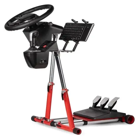 Wheel Stand Pro FARM TRUCK červená / Stojan na volant a pedále / s RGS modulom / Logitech / Thrustmaster / Fanatec