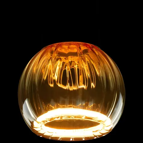 SEGULA LED Floating Globe 80 Straight zlatá / Žiarovka / E27 / 4W(24W) / 240 lm / 2200K / stmievateľná