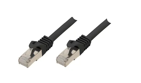Shiverpeaks CAT7 S/FTP 50m čierna / Patch kábel / LSZH / 600 MHz / RJ45