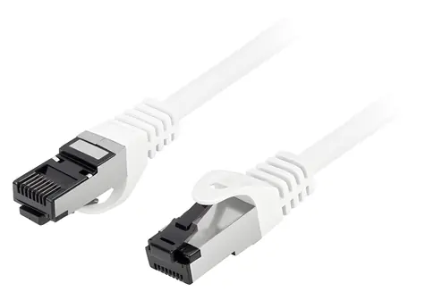 Lanberg CAT8.1 S/FTP 0,25m biela / Patch kábel / LSZH / RJ-45