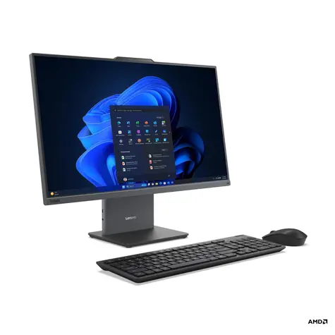Lenovo ThinkCentre neo 55a 24 Gen 6 šedá / AiO počítač / 23.8" FHD Touch / RYZEN 5 220 3.2GHz / 8GB / 256GB SSD / AMD