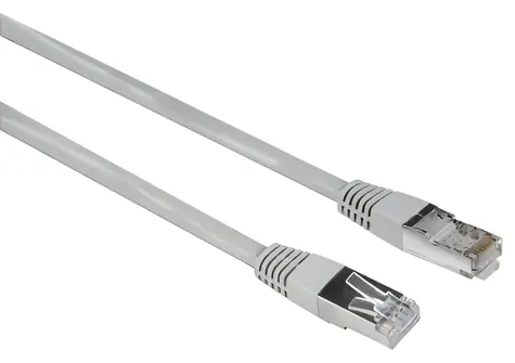 HAMA patch kábel Cat5e F/UTP 20 m šedá / Sieťový kábel / tienený / RJ-45 / 10 kusov