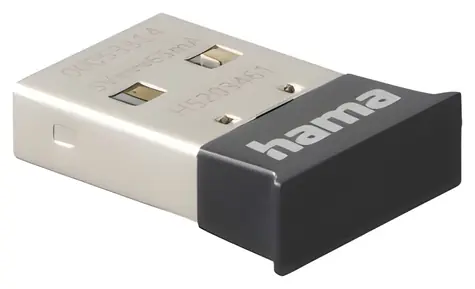 HAMA Bluetooth 5.4 USB adaptér / Bluetooth USB adaptér / dosah 20 m / Windows 11/10