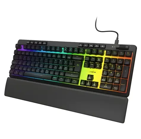 uRage Exodus 515 Illuminated čierna / Herná klávesnica / membránová / DE layout / RGB / USB-A / kábel 1,8 m