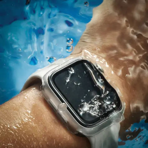 HAMA Apple Watch 10/11 46mm priehľadná / Ochranné púzdro / tvrdené sklo