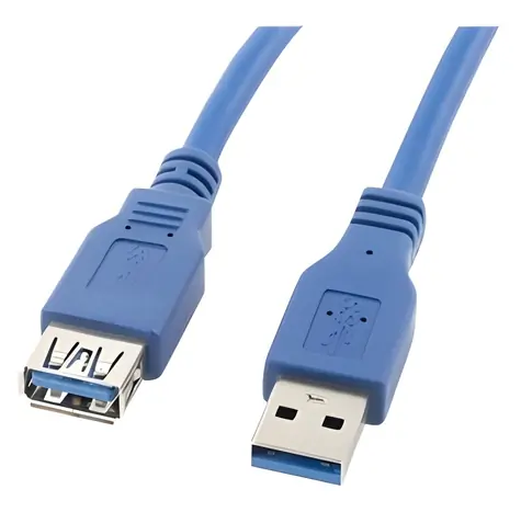 Lanberg USB-A 3.0 (M) - USB-A 3.0 (F) modrá / Predlžovací kábel USB / 3 m