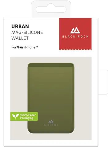 Black Rock Urban Mag Wallet olivová / Puzdro na karty / magnetické / univerzálne