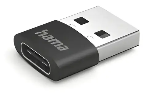 HAMA USB-A na USB-C adaptér / Redukcia USB / USB 2.0 / 480 Mbit/s / 3 ks