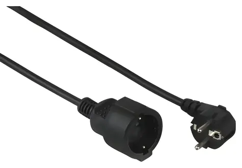 HAMA Professional čierna / Predlžovací kábel 230 V / 2 m / ochranný kontakt