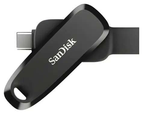 SanDisk Phone Drive 256 GB čierna / Flash Disk / USB-C + USB-A / USB 3.2 Gen 1 / čítanie 100 MB/s