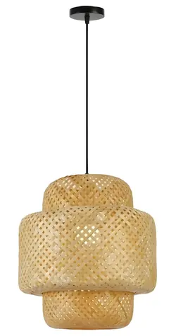 Immax BOHO HILO bambus / Závesné svietidlo / D38 cm / E27