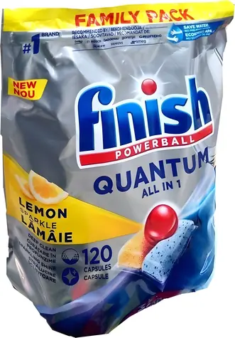 FINISH Quantum 120 ks Lemon / Tablety do umývačky