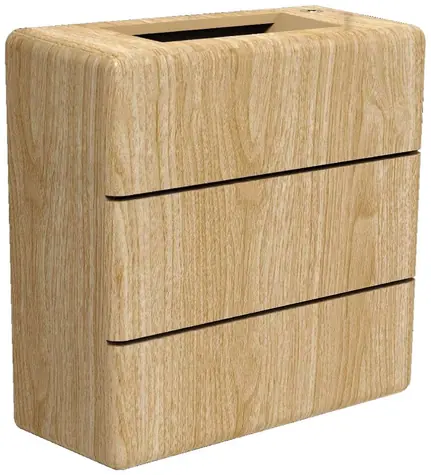 Immax LUXLINE dubové drevo / Vonkajšie nástenné LED svietidlo / 6W / 3000K / 240V / IP54