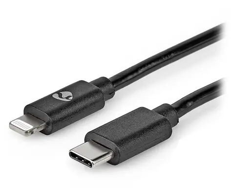 Nedis čierna / Dátový kábel USB-C - Lightning 8pin / USB 2.0 / 2 m