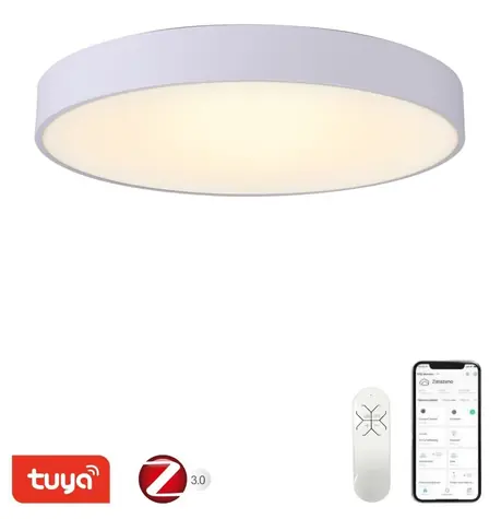 Immax NEO RONDATE SLIM biela / Stropné svietidlo / 60 cm / 53 W / 3710 lm / Zigbee 3.0 & TUYA