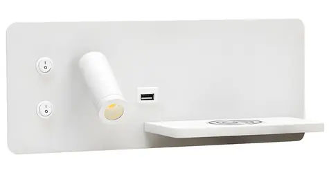 Immax LED Be PREPARE 4v1 biela pravá / Bodové svietidlo / Qi nabíjanie / USB