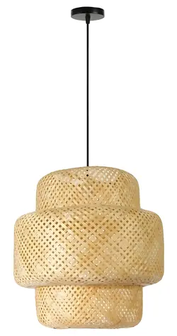 Immax BOHO HILO 50 cm / Závesné svietidlo / bambus / E27