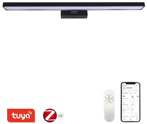 Immax NEO PINNA SMART čierna / Nástenné svietidlo / 80cm / 34W / 2378lm / Zigbee 3.0 / TUYA