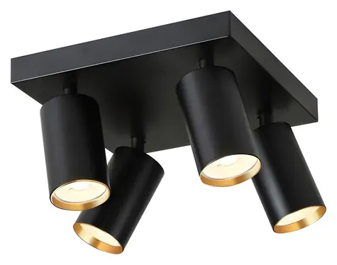 Immax NEO PUNTO-4S SMART / Bodové svietidlo štvorec / 4 hlavy / GU10 4,8 W / RGB + CCT / Zigbee 3.0 / TUYA