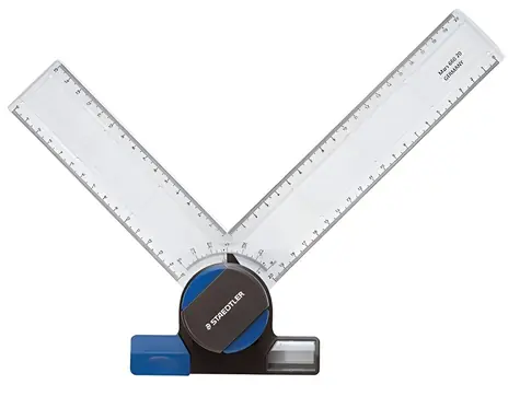 Staedtler Mars 660 20 / Technické pravítko / nastaviteľný uhol 0-90° / pre rysovacie dosky A3 a A4