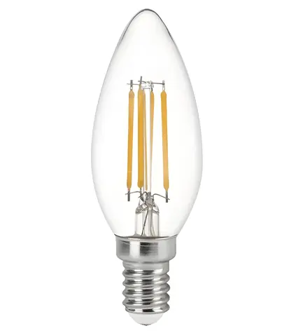 Immax NEO SMART filamentová žiarovka LED E14 C37 4W CCT / stmievateľná / 470 lm / Wi-Fi / TUYA