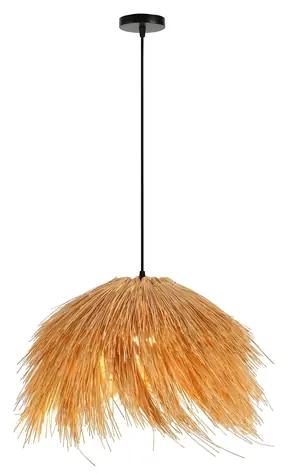 Immax BOHO NATURALEZA / Závesné svietidlo / D55cm / E27 / prírodný ratan