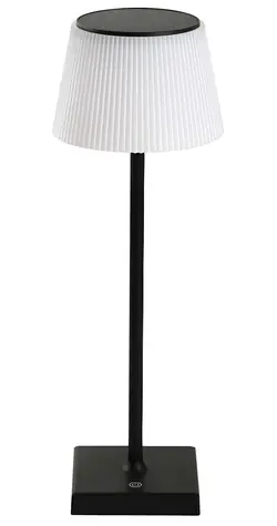 Immax BONITO čierna / Vonkajšia solárna stolná lampička / 4 W / 200 lm / CCT / IP44