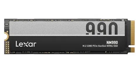 Lexar NM990 2TB / M.2 2280 / PCIe Gen5 NVMe / čítanie: 14 000 MB/s / zápis: 10 000 MB/s