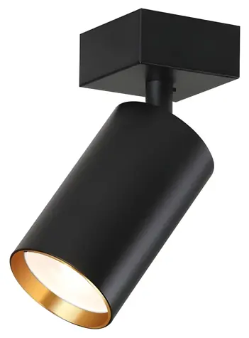 Immax NEO PUNTO-1 čierno-zlatá / Bodové svietidlo / GU10 4,8 W / RGB + CCT / Zigbee 3.0 / TUYA