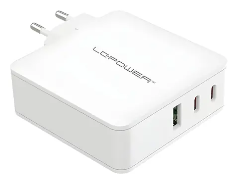 LC-Power LC-GAN-100 / Nabíjací adaptér / GaN / 100 W / USB-C / PD