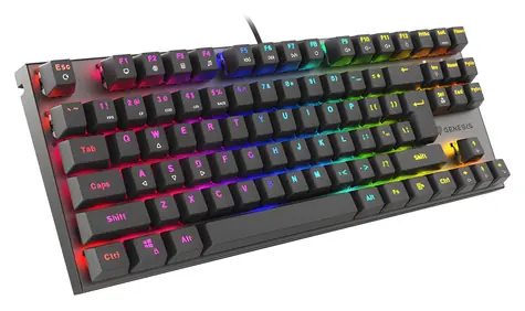 Genesis Thor 303 TKL RGB Outemu Red US čierna / Herná mechanická klávesnica / USB