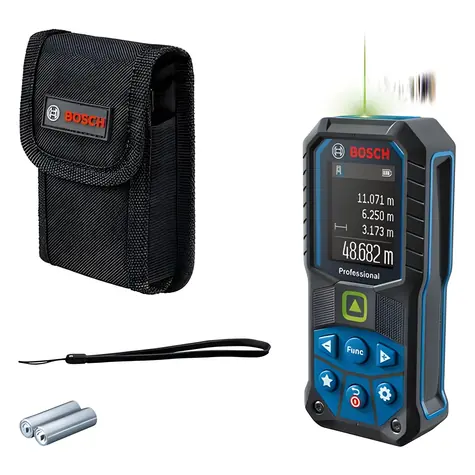 BOSCH GLM 50-25 G Professional / Laserový diaľkomer / zelený laser / 50 m / IP65 / USB-C