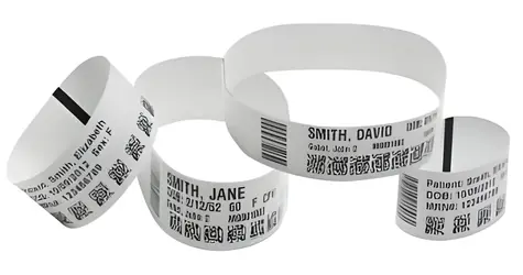 ZEBRA Wristband 1x22in (25.4x558.8mm) / Synthetic / DT / Z-Band Ultra Soft / Maternity / P. adhesive / 89/roll / 6/box
