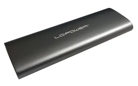 LC-Power M.2 SSD Box antracitová / Ext. box pre M.2 NVMe a SATA SSD/USB-C 3.2 Gen 2/10 Gbps