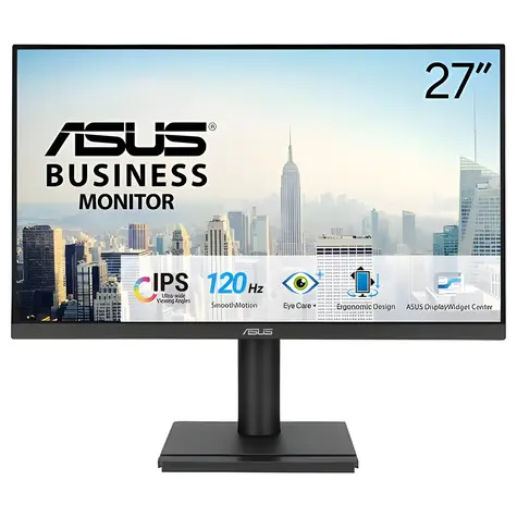 27" Asus VA279QGSE čierna / Monitor / IPS / FHD / 120Hz / Adaptive-Sync / HDMI + DP + VGA / Repro