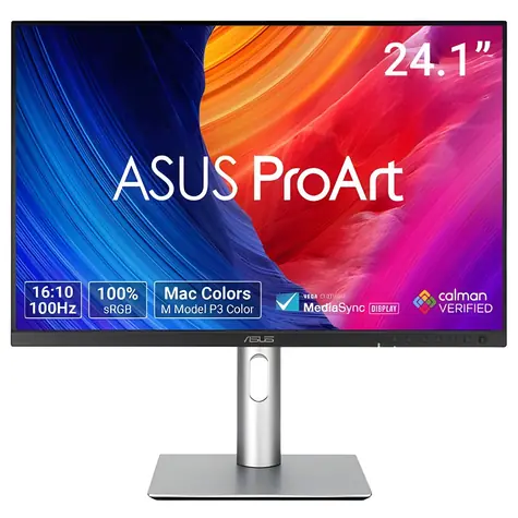 24.1" Asus ProArt PA248QFV čierna/strieborná / Monitor / IPS / WUXGA 1920×1200 / 16:10 / 100 Hz / 350 cd/m2 / DP + HDMI