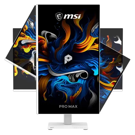 26,5" MSI Pro MAX 271UPXW12G biela / Monitor / QD-OLED / 4K UHD / 120Hz / 0,03ms / HDMI+DP+USB-C / VESA